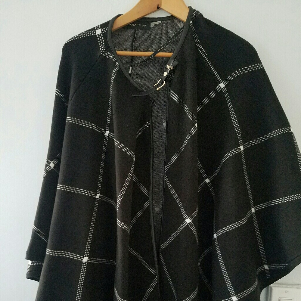 Black and white cape